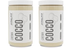 ITALFIT PIU' GUSTO, ZERO ZUCCHERI Crema Proteica Senza Zuccheri Aggiunti | Crema Spalmabile al Cocco | Senza Conservanti e Coloranti | Senza Glutine e Olio di Palma | Prodotto Artigianale | Origine Sicilia