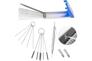 GMHLLES Windscreen Washer Nozzle Adjustment Tool, 2 in 1 Windshield Washer Jet Cleaning Tool,Windscreen Jet Nozzle Washer Cleaner Needle Car Windscreen Cleaner Accessory