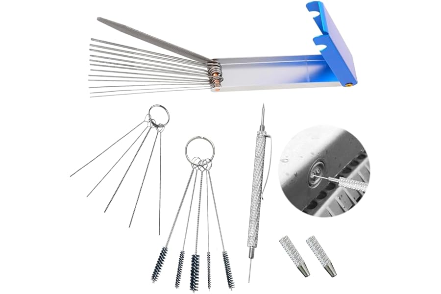 GMHLLES Windscreen Washer Nozzle Adjustment Tool, 2 in 1 Windshield Washer Jet Cleaning Tool,Windscreen Jet Nozzle Washer Cleaner Needle Car Windscreen Cleaner Accessory