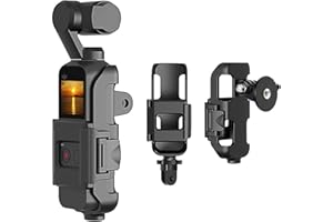 FASTSNAIL 3 in 1 Tripod Mount for DJI Osmo Pocket & DJI Pocket 2, Action Cam Mount with Tripod Mount and Screw,for DJI OSMO Pocket Accessories Kit Connect to Any Tripod & GoPro Mount Stand Bracket