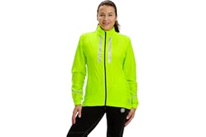 Time To Run Veste de Course A Pied Sans Manche pour Femme avec Poches - Légère Coupe-vent Respirant de Running veste Femme