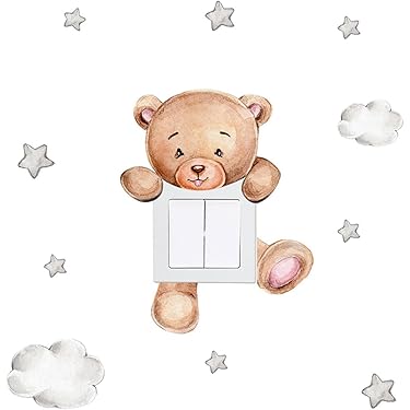Autocollant Mural Switch Art Pour Interrupteur – Motif Love & Emojis, Déco Chambre Enfant, Vinyle