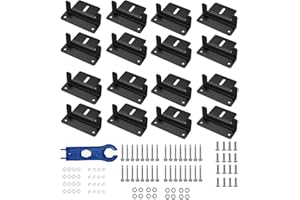 Baotkere Solar Panel Mount Z Brackets, Anti-Corrosion Kits with Nuts and Bolts, Connector Wrenches, RV Campers, Trailers, Boats, Yachts, Walls and Other Off-Grid Roof Mounted Structures