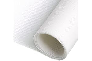 fowong Fly Screens for Windows, 120cm x 250cm Durable ‎Polyester Window Screen Mesh, Mosquito Window Nets to Keep Bugs Out, Insect Mesh Replacement, Suitable for Windows Doors or Skylights, White