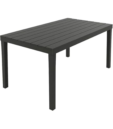 Tavolo Da Giardino King 80x80 Cm Bianco - PROGARDEN, Per Esterno, Design Moderno - Foto 9