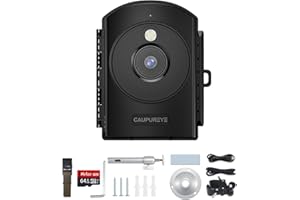 Caupureye Versatile Time Lapse Camera with 6-Month Standby Time| 1080P Photos and AVI Video & LED Night Shot | IP66 Waterproof (Battery not Included)