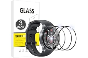 E-Hamii Displayschutzfolie kompatibel mit Oneplus Watch 2,[3 Stück][3D Curved Full Cover][Kratzfest, High Definition] Schutzfolie für Oneplus Watch 2
