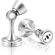 Fermaporta Magnetico In Acciaio | 4 Pezzi Con Adesivi E Viti | Proteggi Porte E Pareti - Foto 11