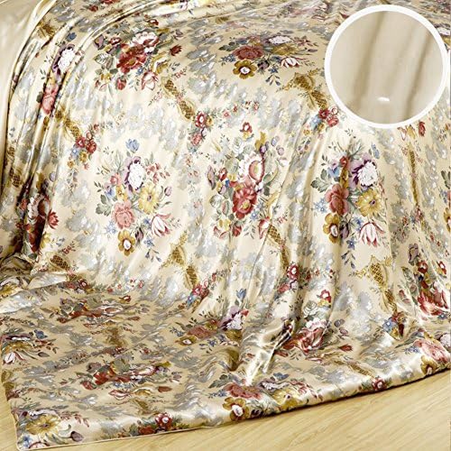 Double-sided silk quilt cover 100Silk double quilt Pure colored silk quilt cover-Q 200x230cm(79x91inch)