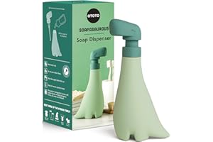 OTOTO New Soapasaurous Dino Hand Soap Dispenser - Cute Bathroom Accessories, Liquid Dish Soap Dispenser, Dinosaur, Cute Kitchen Accessories, Gifts for Kids