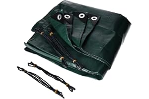 ‎TALK-POINT Abdeckplane 8m x 10m Gewebeplane Professional Line 140g/m² mit Ösen (50cm Abstand) – wasserdicht, reißfest, UV-stabilisiert, abwaschbar - Schutzplane Abdeckfolie Poolplane Holzplane Gartenmöbel Auto