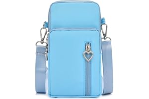 LTLSZRN Borsa a Tracolla Piccola per Telefono, Borsa a Tracolla da Donna in Nylon, Mini Cellulare Portafogli con Tracolla Borsa Porta Cellulare, Fascia da Braccio per Cellulare con Porta Cuffie