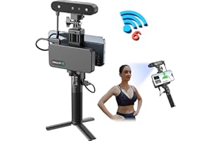 Creality CR-Scan Ferret Pro Scanner 3D pour imprimante 3D, portable, modèle 3D, anti-shake Track, balayage Wifi6, précision 0,1 mm, couleur 24 bits pour téléphone Android iOS, PC, Mac Win