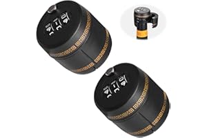 GiReich Drei Ziffern Kunststoff Zahlenschloss für Wein Likör Flaschen Wein Whiskey Flaschenverschluss Flaschen Passwort Code Sperren Wein Digitales Schloss(2 Stück)