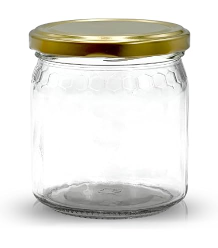 HONIGGLAS Deep Twist-Off 91x Honigglas DEEP Twist Off 500g – Mit Metalldeckel Mattschwarz, Ideal Für Feinkost & Honig
