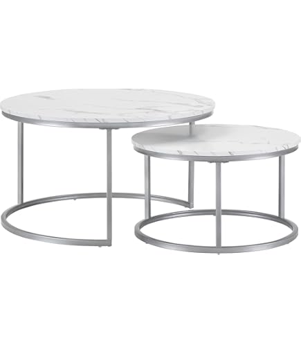 Swiss Homes® Aurora Series - Salontafels - Set van 3 - Calacatta Gold