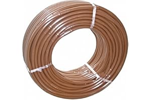 Suinga TUYAU d'irrigation goutte à goutte marron de 16 mm avec GOUTTEURS turbulents intégrés tous les 50 cm. Bobine de 100 MÈTRES. Épaisseur de paroi de 1 mm. Débit de 2,5 l/h.