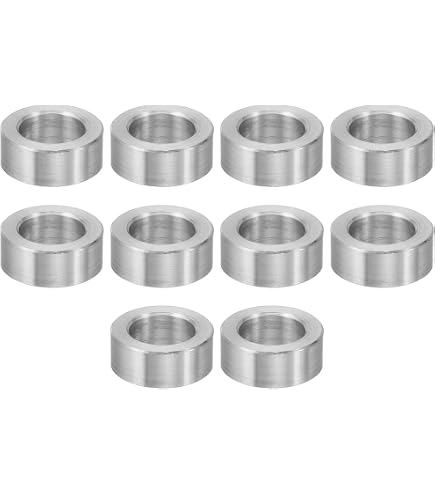 Lot De 6 Rondelles En Aluminium M8 - 8.2x16x30 Mm, Entretoises Pour Vis, Boulons, écrous