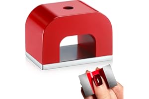 Gulfmew Horseshoe Alnico Magnet U Shaped Magnet for Doing Velvet Nail(22 lb Pull)