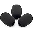LEFXMOPHY WindScreen RK412WS Snap-Fit Wind Screen Replacement for Shure MX412 MX418 MX405 MX410 MX415 MX412 Gooseneck Microphone Pop Filter 3pack Mic Cover Foam