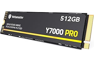 Yottamaster Y7000Pro 512GB SSD M.2 PCIe 4.0, fino a 7000MB/s, M.2 2280 NVMe Solid State Drive interno con 3D QLC NAND Flash, Aggiornamento dello Storage per PS5, PC Computer, Laptop, Gaming