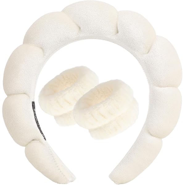AOENJIE Spa-Stirnband Für Gesichtsreinigung & Make-up – Aus Schwamm & Frottee, Rutschfest, In Verschiedenen Farben