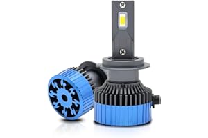 Kairiyard H7 LED Ampoules 12000LM,H7 LED Phares Avant de Voitures,6000K HI LO Beam 120W 3570-55mil CSP Chip Extrêmement Lumineux Rotation à 360° Bi-Xénon Conversion Tout-en-Un