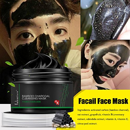 Bambus Holzkohle Blackhead Maske Gesichtsmaske Schwarzer Schlamm Deep Cleansing Pilaten Blackhead Remover Reinigende Peel Face Maske Blackhead Remover Mask