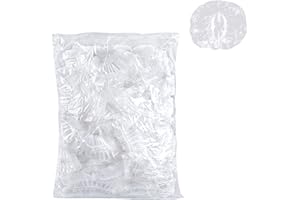 ZWZNBL 120 Stück transparente, wasserdichte Ohrenschützer mit elastischen Bändern für Zuhause und Hotel, Haarfarbe, Dusche, Bad, Spa, Friseursalon, Ohrschützer, Ohrinfektionsschutz