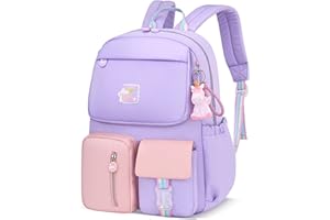 ZLLOO Rainbow Preschool Backpack Waterproof School Backpack Little Kid Book Bag for Teens Girls Gift