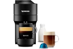 Nespresso Vertuo Pop Coffee Machine by De'Longhi, Over 30 Varieties of Pods, Compact Footprint, Americano, Starter Capsule Set Included, ENV90.B, Black