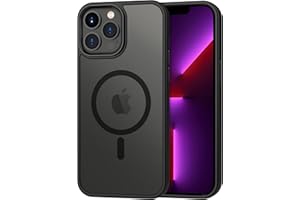 CACOE Magnetisch Hülle für iPhone 13 Pro Max Hülle 6.7 Zoll,kompatibel mit MagSafe,Durchscheinende Matt Handyhülle Stoßfest Kratzfest Schutzhülle Cover
