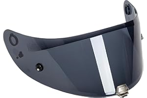 Guajiro - Visier Helm Kompatibel mit HJC HJ-26 | RPHA11 - HJC RPHA70 - (CARBON) | Motorradhelm Visier mit Pinlock Antivaho Halterung und Tear-off System | PC. Hohe Qualität (Schwarz)