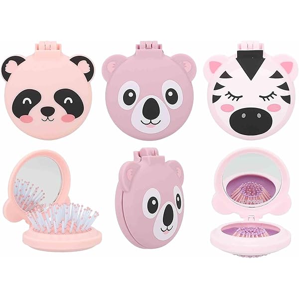 Miss Melody Klapphaarbürste Für Kinder - Mit Spiegel & Strass-Steinchen