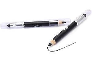 SAFFRON LONDON Saffron - Smooth Eye Shader Pencil with Smudger (368 Black)