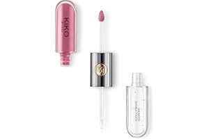 KIKO Milano Unlimited Double Touch 119 | Barra de labios líquida en 2 pasos, acabado luminoso. Hasta 12 horas de duración. Base de color no-transfer