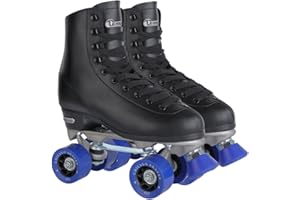 Chicago Skates - Patines clásicos para Hombre, Patines de Pista cuádruple Negros