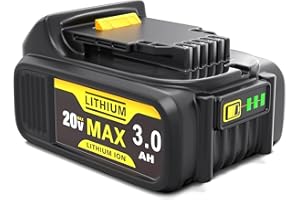 MOEUGREENBATTX 3Ah Batería para Dewalt Batterie 18V: Batería Li-Ion Compatible XR DCB200 DCB180 DCB181 DCB182 DCB184 DCB201