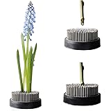 JUSTDOLIFE Blumenfrosch, Ikebana Kenzan Blume Runder Stecknadelhalter Blumenarrangement Frosch Feste Werkzeuge Edelstahl Fros