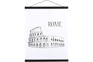 Ywlake A3 Posterleiste Posterschiene Posterleisten, Magnet Magnetische Holz Poster Aufhänger Halter Rahmen Leisten Bild Bilder Bilderrahmen Bilderleiste 30x40 30x30 30x45 (30,5cm, Schwarz)