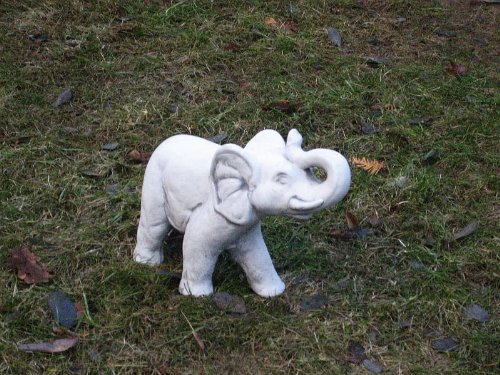 Nr.044 Steinfigur Feng Shui Elephant Elefant Klein ca.5,8 kg Frostfest Stein - 7