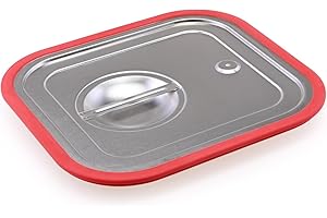 TEKNOSTAHL GN Behälter Gastronorm 2/3 Edelstahl Silikon Deckel