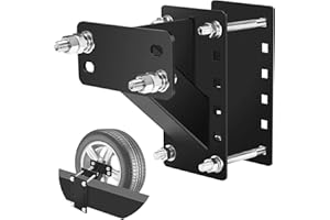 HOLDONELIGHT Soporte de neumático de repuesto, soporte de remolque con diseño de 3 tuercas, soporte resistente, se adapta a ruedas de remolque de 4, 5 y 6 lengüetas en patrones de pernos de 4 pulgadas, 4.5