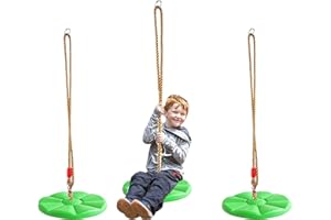 Aszaui Altalena per Bambini,Altalena da Giardino per Bambini,Corda per Altalena da Arrampicata,Altalena per Interni ed Esterni, Infantil,Arrampicata per Bambini Fino a 150kg (Verde)