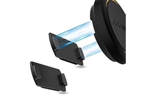 SUPMEGA Magnetische Autohalterung für OOONO CO-Driver NO2, Robuste Metall-Autohalterung mit Eingebauten Magneten, kompatibel mit OOONO NO2 Blitzerwarner - 2er Pack