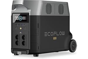 EF ECOFLOW ECOFLOW Generador de Energía Portátil DELTA Pro, Generador Solar Ampliable, 3,6kWh-25kWh, Gran Salida de CA de 3600W, Estación de Energía Solar de Reserva para Viviendas, Acampadas al Aire Libre