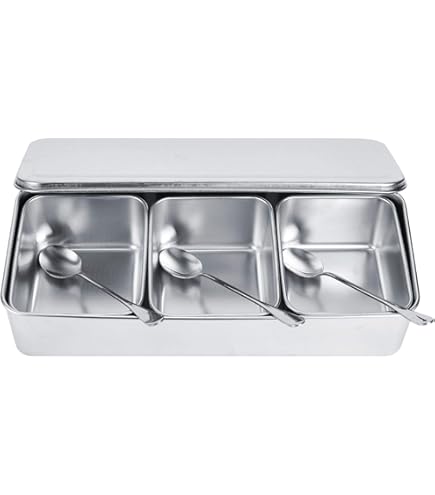 Dispenser Condimenti 6 Scomparti Con Coperchio - Vassoio Per Frutta, Contorni E Salse - Foto 9