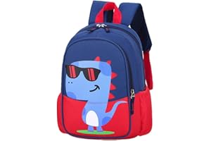 POWOFUN 12 inch Kids Toddler Preschool Travel Backpack Kindergarten Cool Cute Cartoon Schoolbag Dinosaur Bookbag For Girls Boys Baby