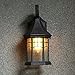 Produktbild Außen Aluminium Wandleuchte American Retro Wasserdichte Regenschutz Garten Garten Lampe Edison Glühbirne Korridor Gang Treppenhaus Einzel Glas Wandleuchten ( Farbe : Schwarz )