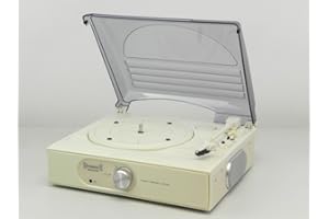 Steepletone ST938 3 Speed 33/45/78 rpm Stand Alone Record Player with Flip Over Stylus - Cream